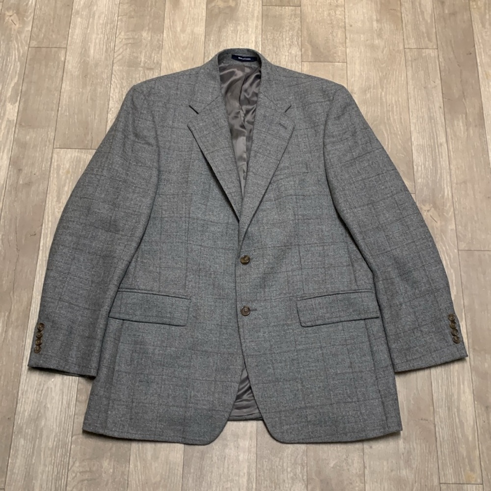 Mens Chaps Ralph Lauren Alpaca Wool 2‎ Button Sports Coat Suit Blazer Jacket